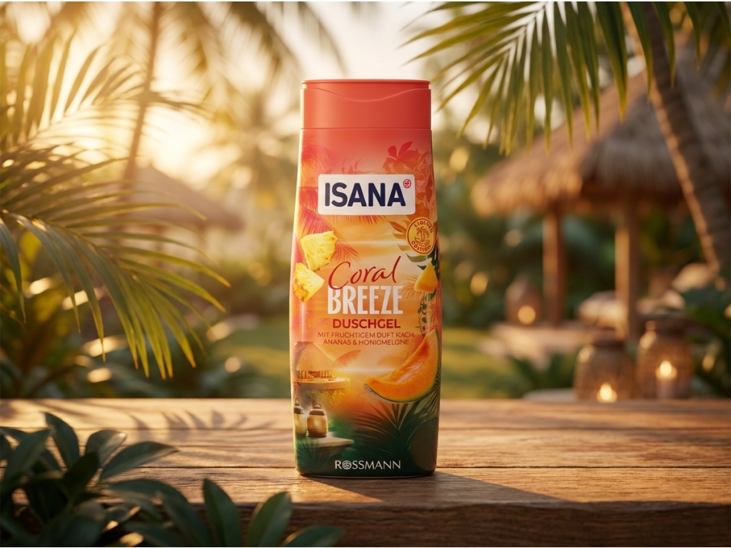 Isana sprchový gel Coral Breeze 300 ml - letní atmosféra