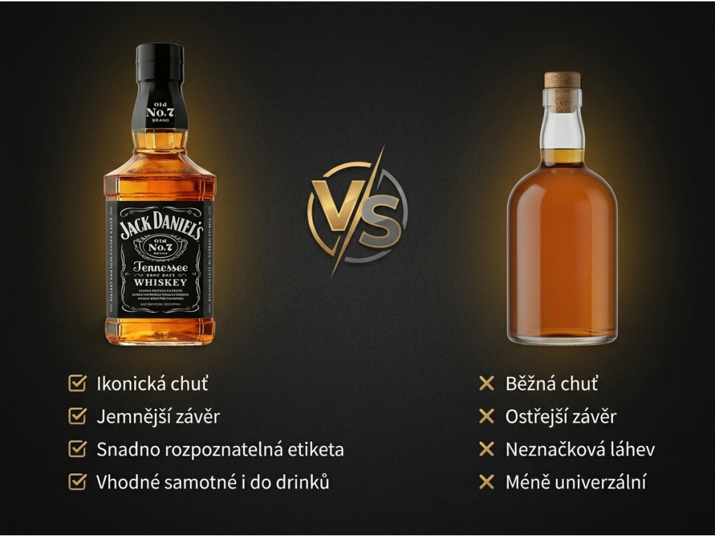 Jack Daniel's Tennessee whiskey 1 l - srovnání