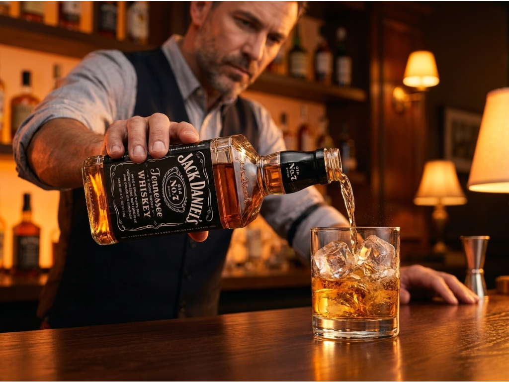 Jack Daniel's Tennessee whiskey 1 l - servírování