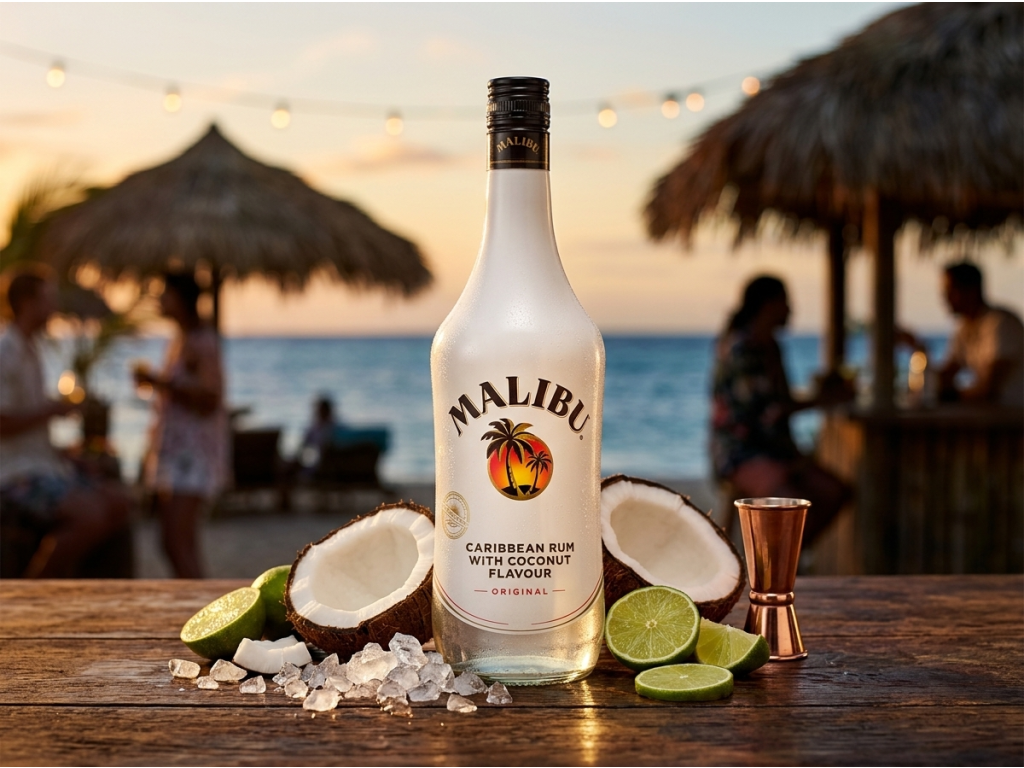 Malibu kokosový likér 18 % 1 l lifestyle