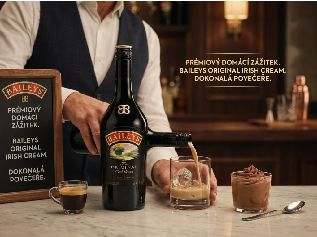 Baileys Original Irish Cream 17 % 1 l - použití v drinku
