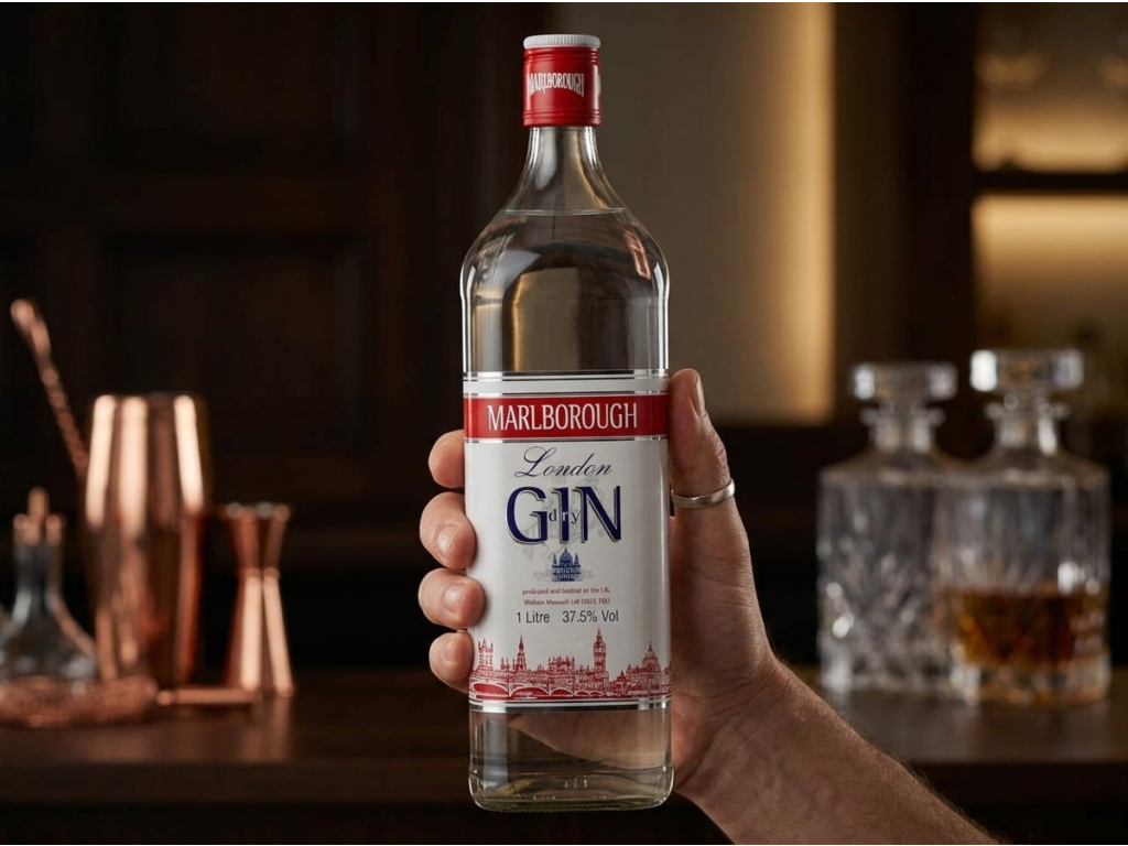 Marlborough gin 37,5 % 1 l - lahev v ruce