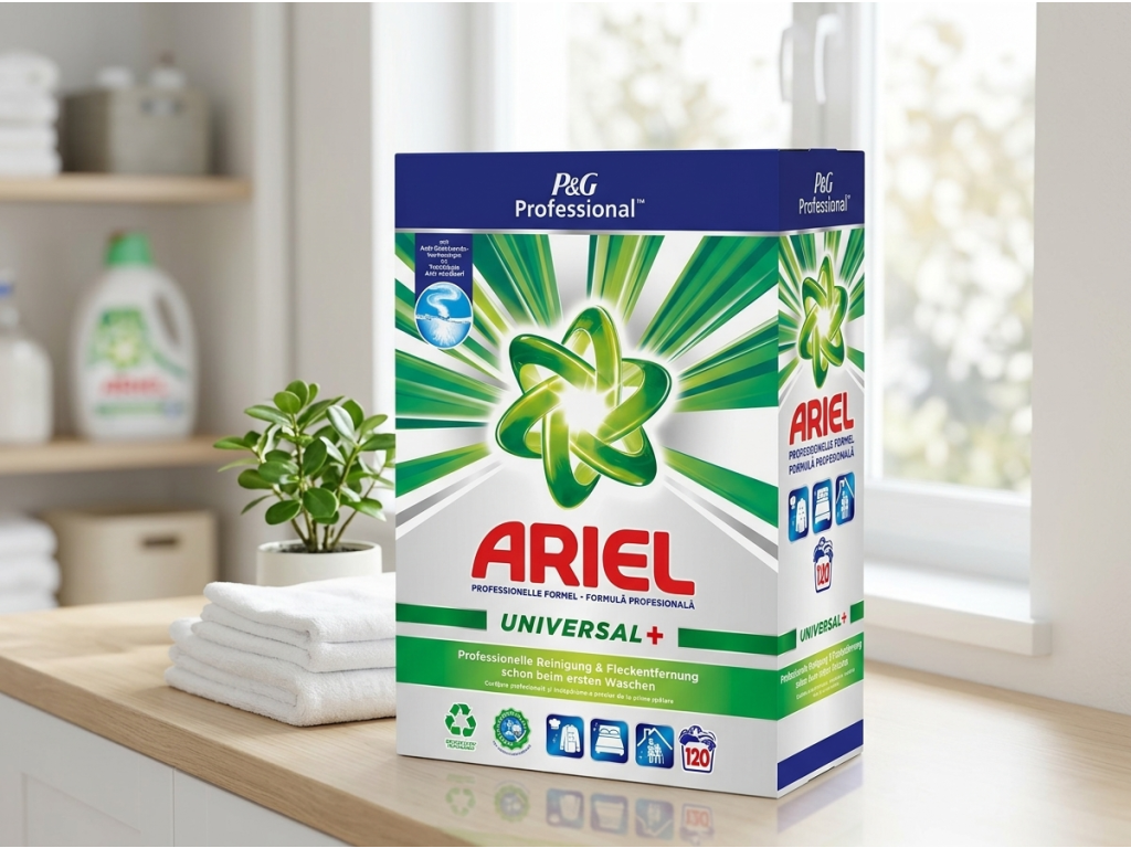 Ariel Professional univerzální prací prášek 120 praní, 7,2 kg - čisté prádlo v domácnosti