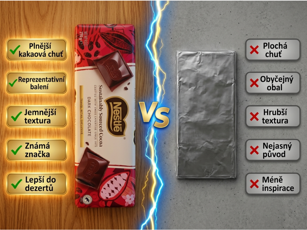 Nestlé SSC hořká čokoláda 270 g - srovnání