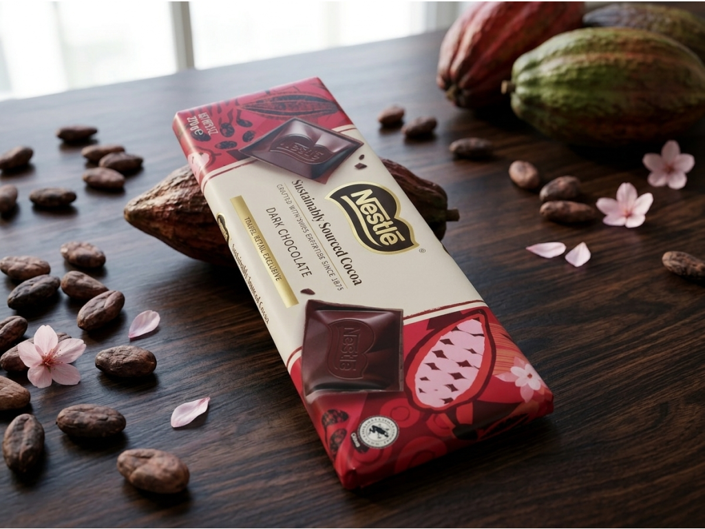 Nestlé SSC hořká čokoláda 270 g - přírodní kontext
