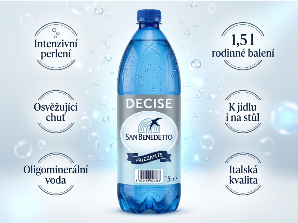 San Benedetto perlivá oligominerální voda 1,5 l - hlavní benefity