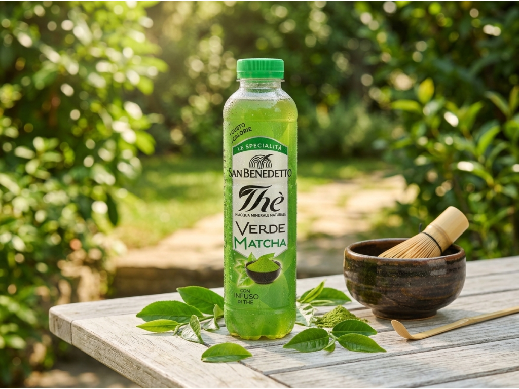 San Benedetto ledový zelený čaj Matcha 0,4 l - přírodní servírování