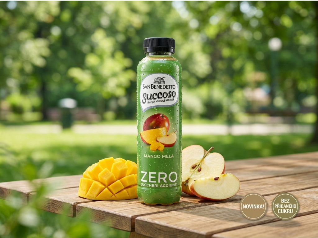 San Benedetto Succoso Mango Mela Zero 0,4 l - ovocné servírování
