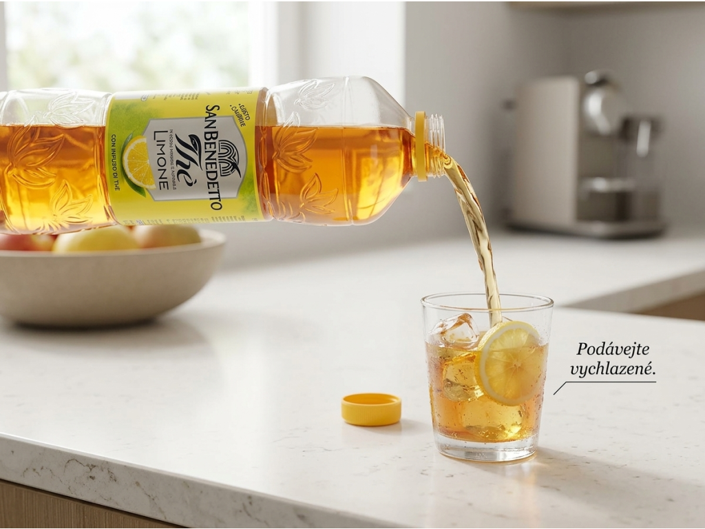 San Benedetto ledový čaj citron Zero 1,5 l - podávání s ledem