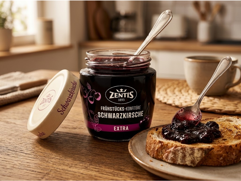 Zentis višňový džem Extra 340 g - použití