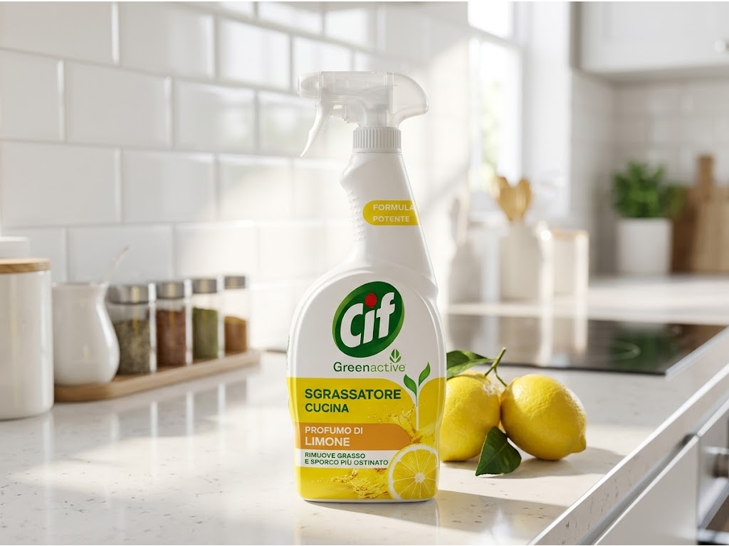 Cif Greenactive kuchyňský odmašťovač v kuchyni