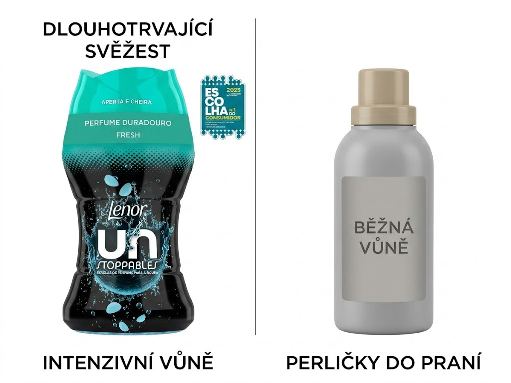 Lenor Unstoppables Fresh 150 g - srovnání s běžnou vůní