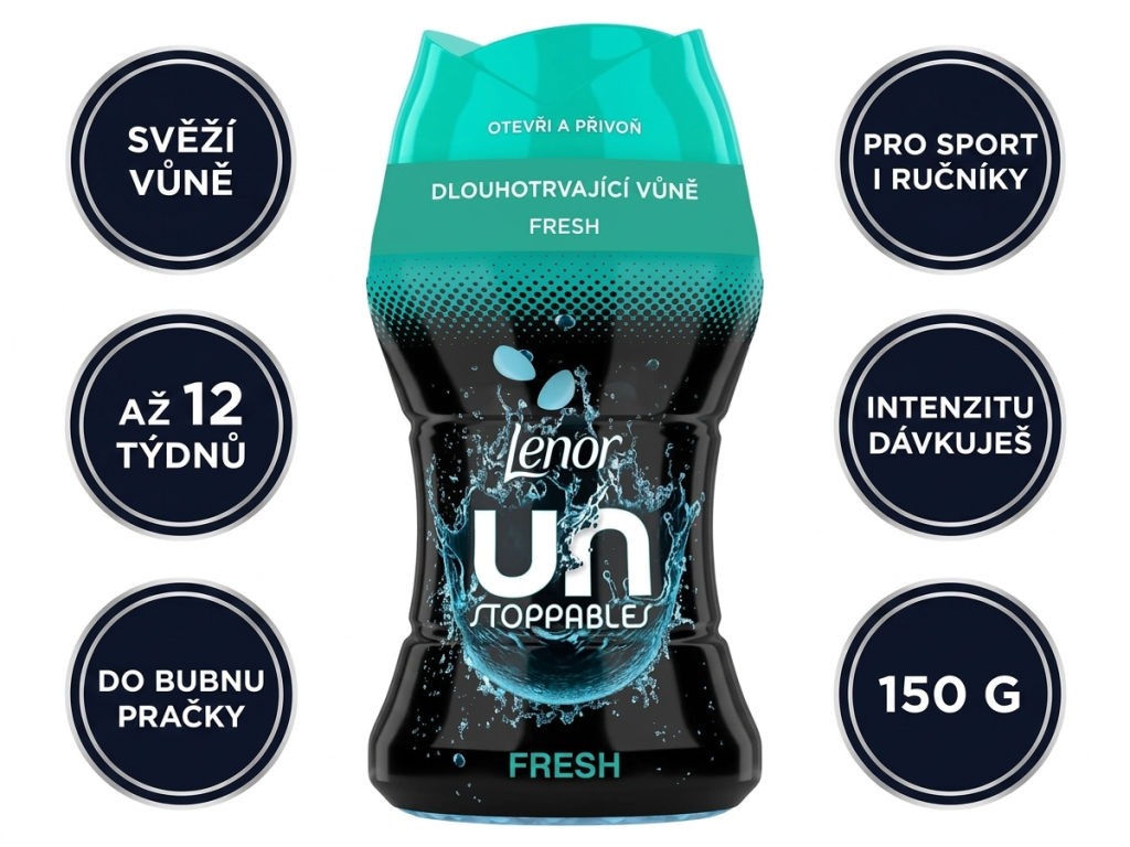 Lenor Unstoppables Fresh 150 g - hlavní výhody