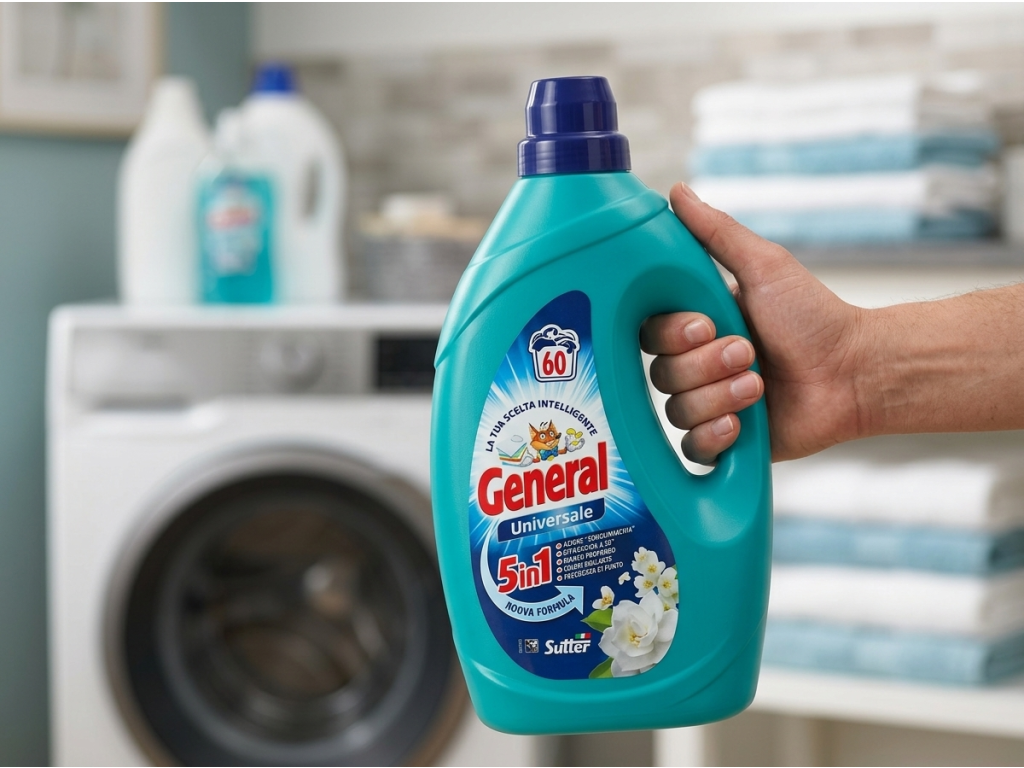 General Universale prací gel 5v1, 60 praní, 2,7 l - balení v ruce