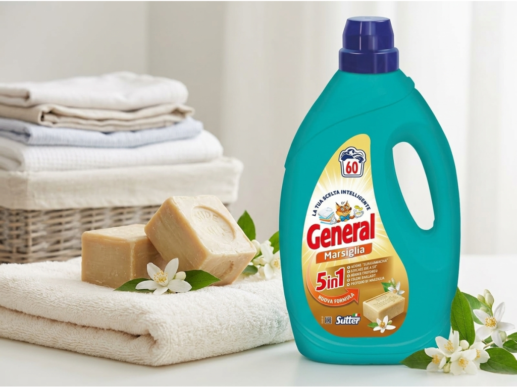 General prací gel Marsiglia s marseillským mýdlem, 60 praní, 2,7 l - marseillské mýdlo a čistota
