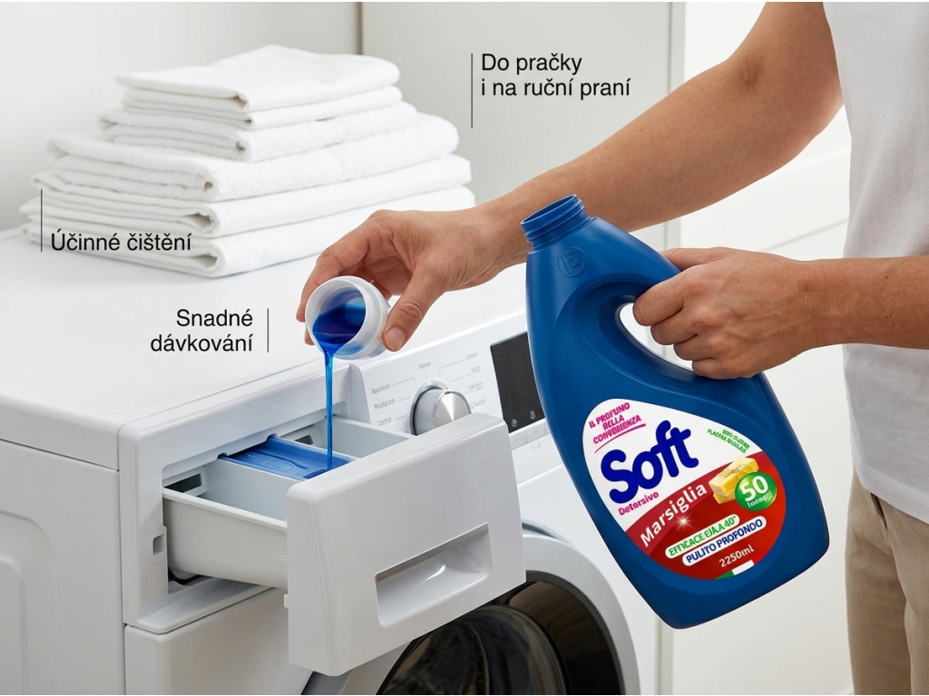 Soft Marsiglia prací gel - použití