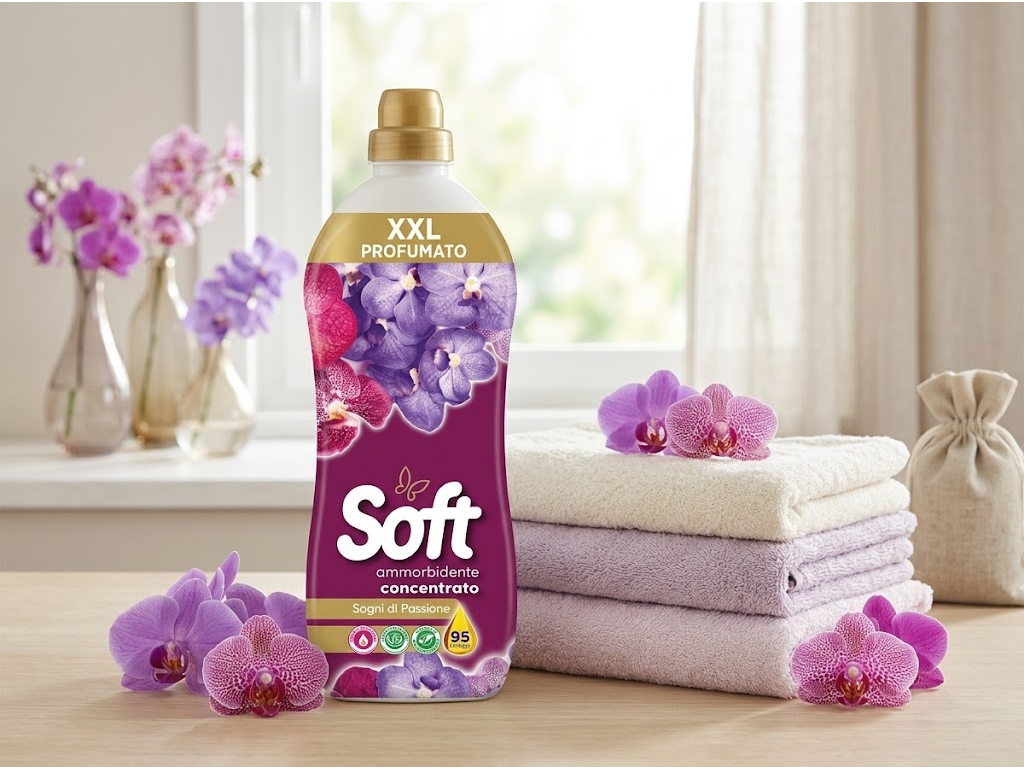 Soft koncentrovaná aviváž Sogni di Passione 2 l, 95 praní - vůně orchidejí