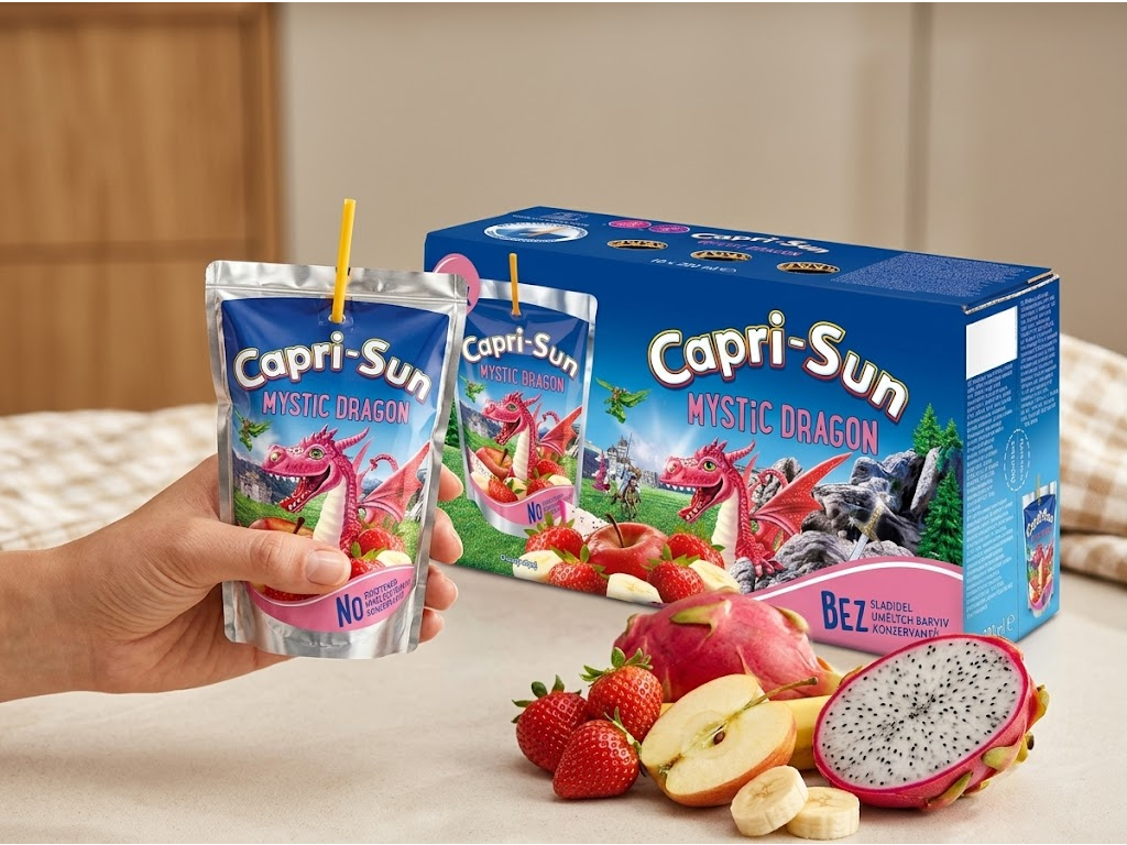 Capri-Sun Mystic Dragon 10 x 200 ml - sáček v ruce