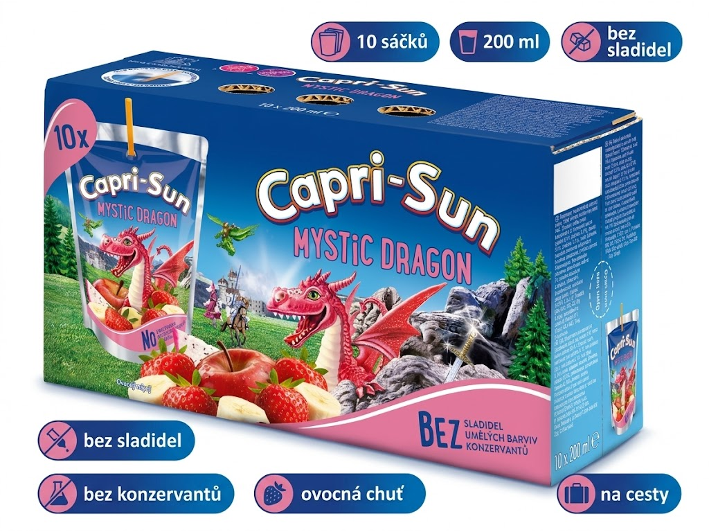 Capri-Sun Mystic Dragon 10 x 200 ml - hlavní benefity