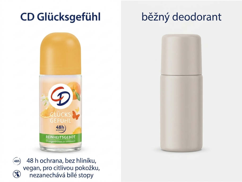 CD kuličkový deodorant Pocit štěstí s pomerančovým květem 50 ml - srovnání