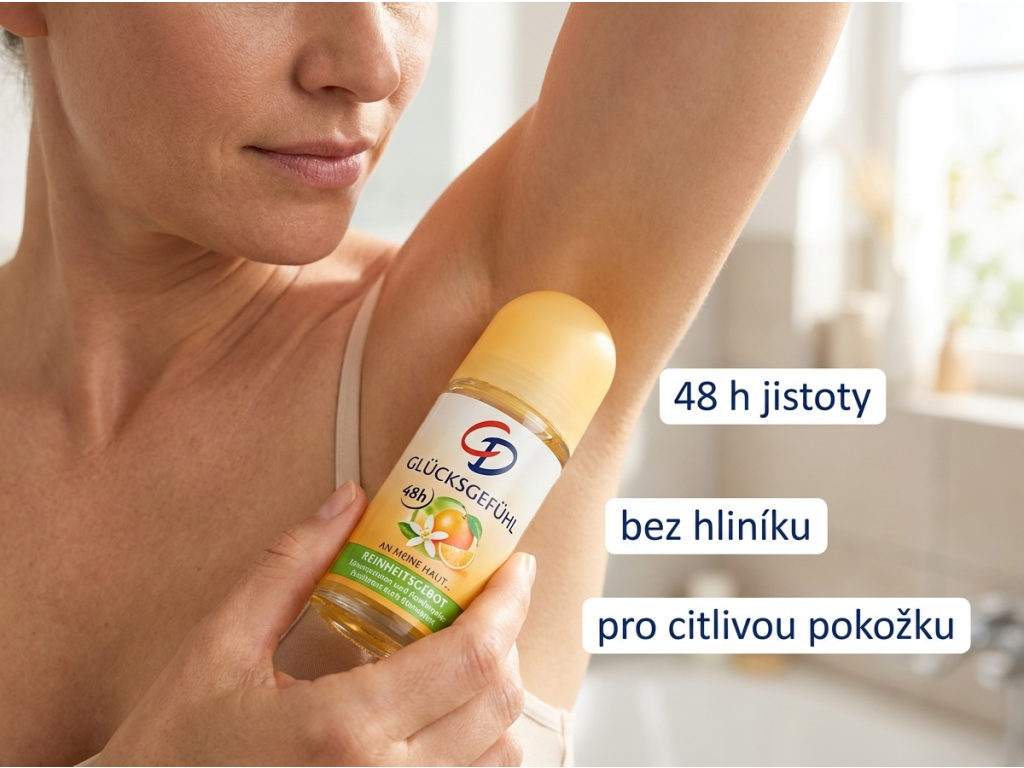CD kuličkový deodorant Pocit štěstí s pomerančovým květem 50 ml - použití