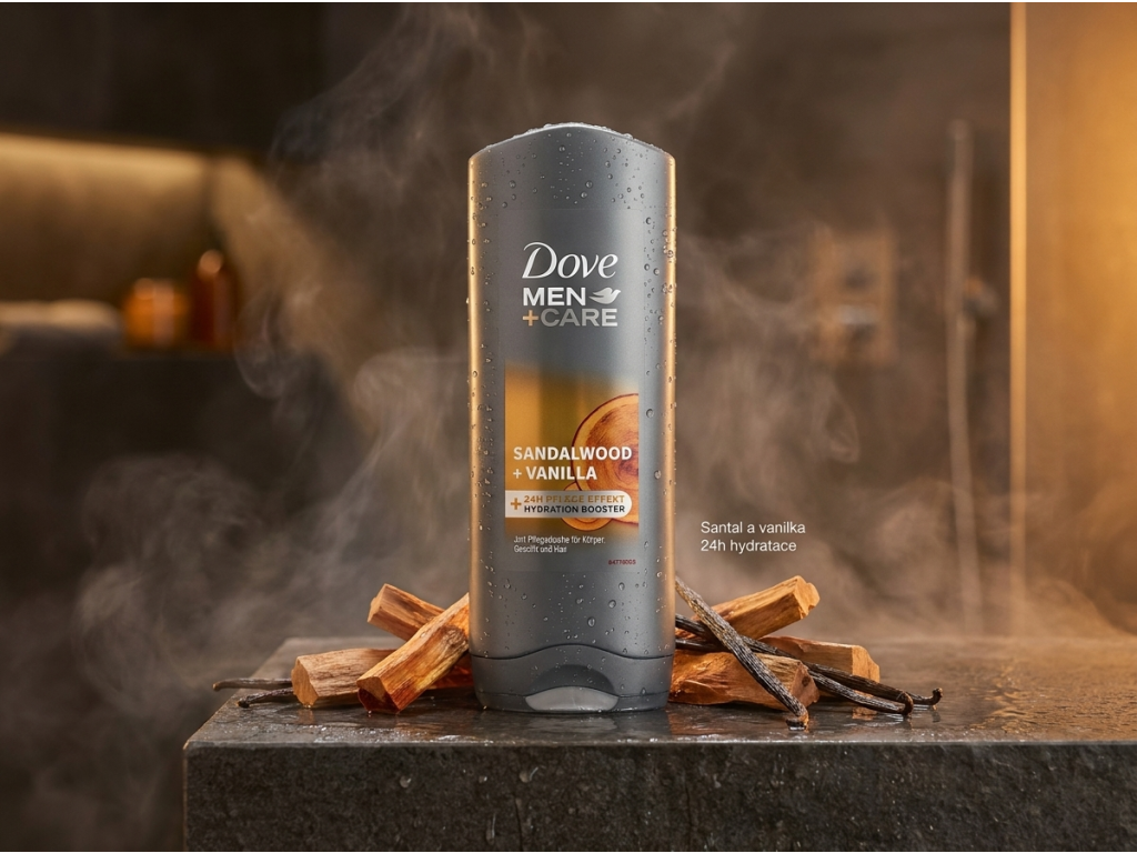 Dove Men+Care sprchový gel 3v1 - sprchová atmosféra