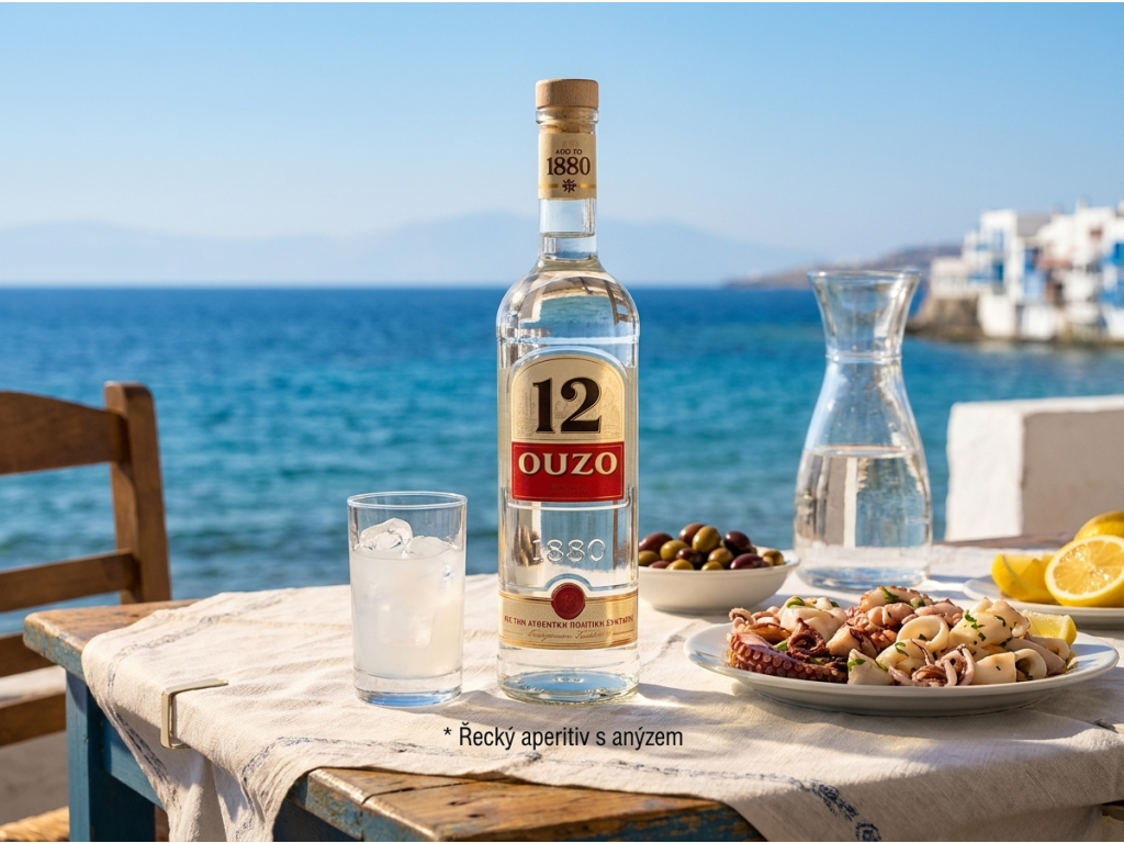 Ouzo 12 - řecké servírování