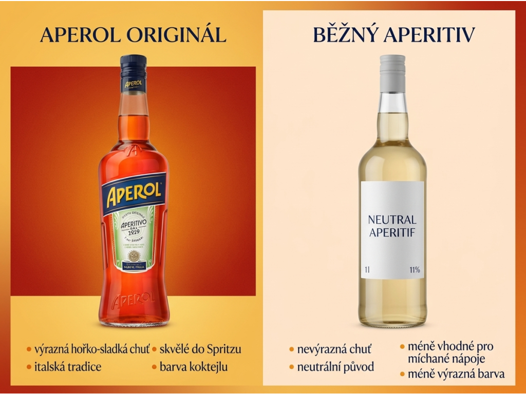 Aperol Aperitivo 11% 1 l - srovnání