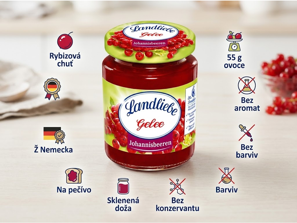 Landliebe rybízový džem 200 g - benefity