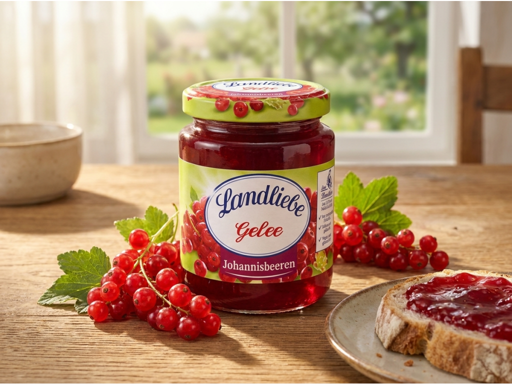 Landliebe rybízový džem 200 g - servírování