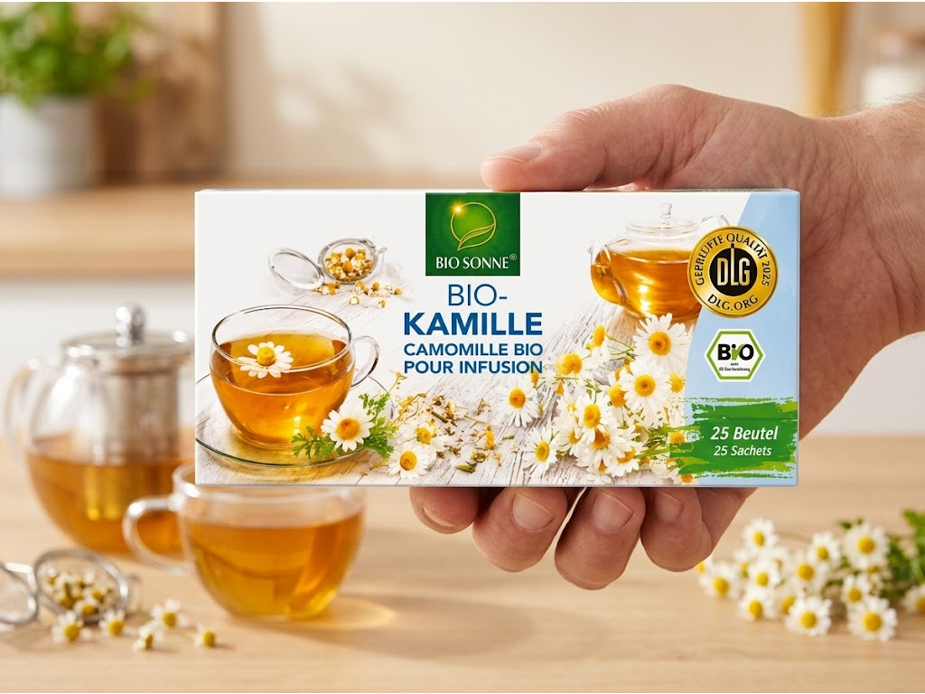 Bio Sonne BIO heřmánkový čaj 25 ks, 43,75 g - balení v ruce