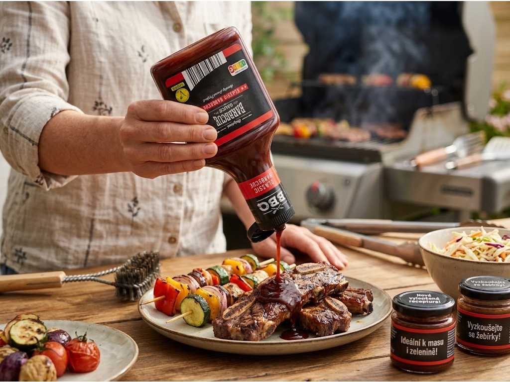 BBQ Originální barbecue omáčka classic 300 ml - použití na jídlo