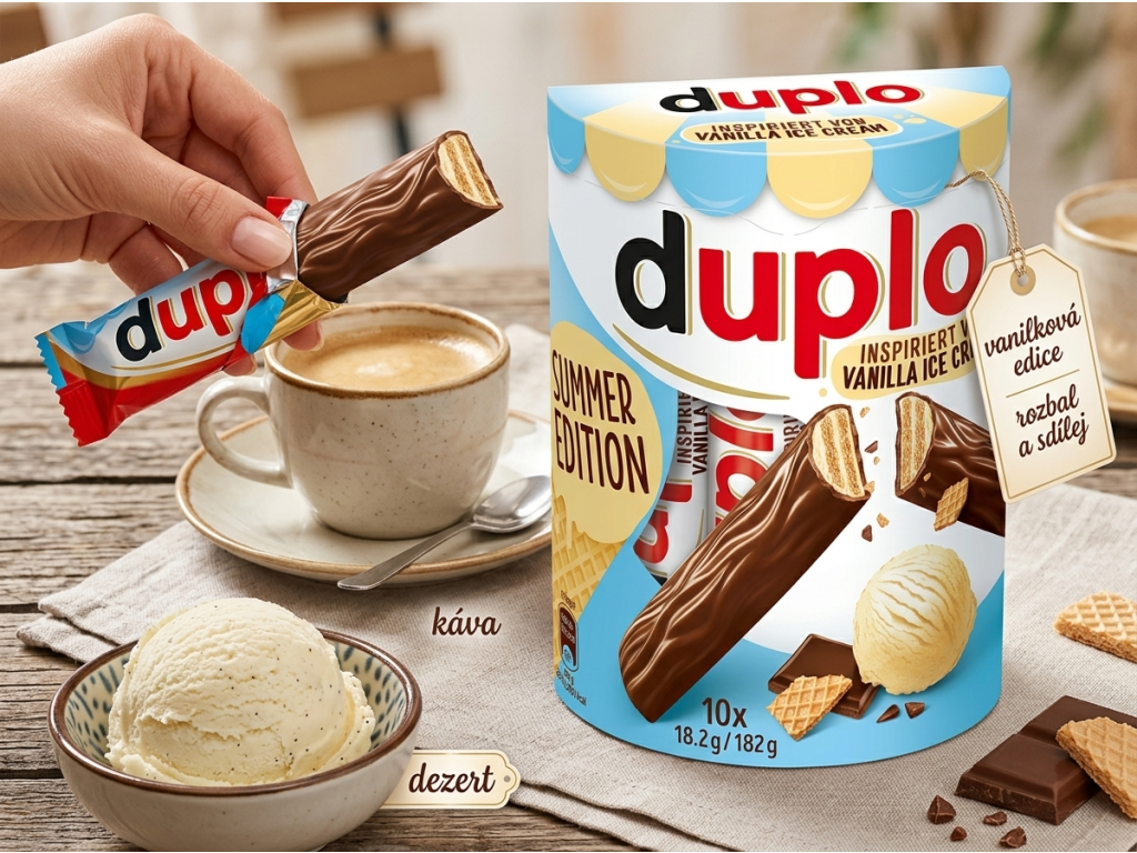 Duplo Vanilla Ice Cream - rozbalení a servírování