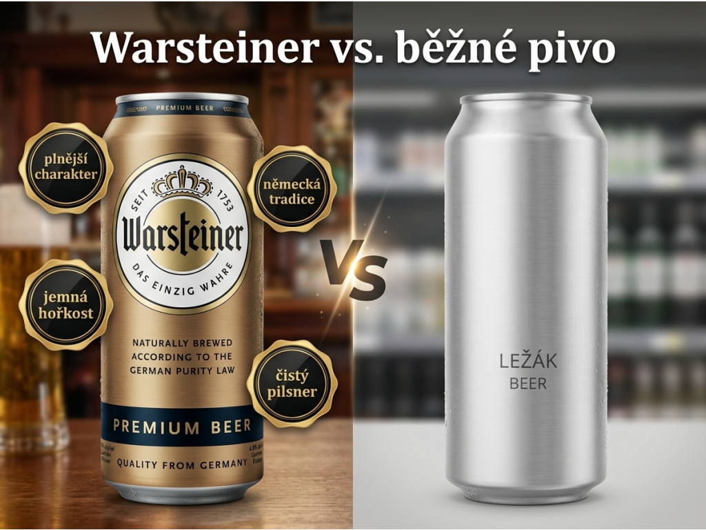 Warsteiner Premium Beer - srovnání chuti