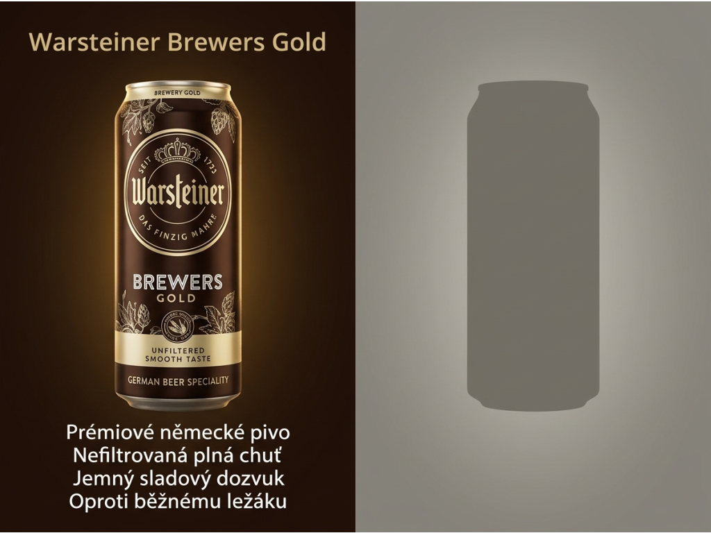 Warsteiner Brewers Gold - srovnání chuti