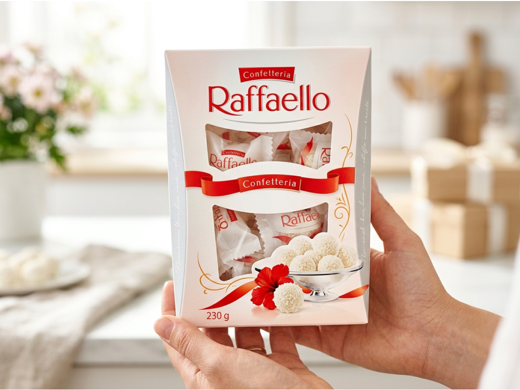 Raffaello 230 g jako dárek do ruky