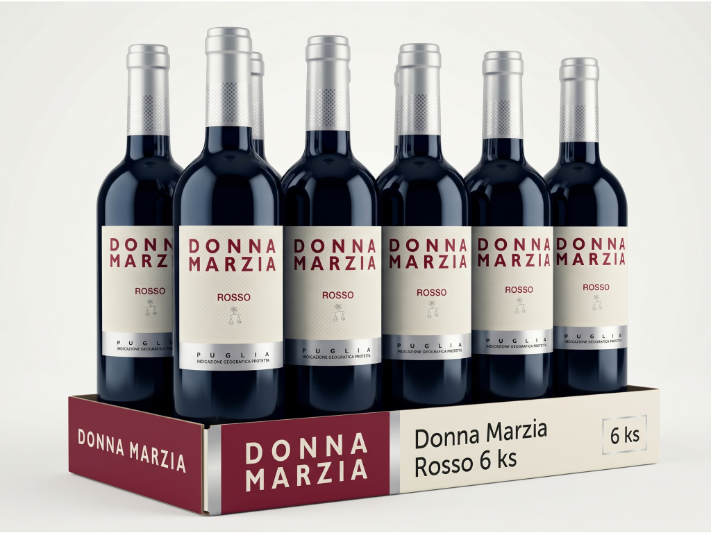 Donna Marzia Rosso 6 lahví výhodné balení