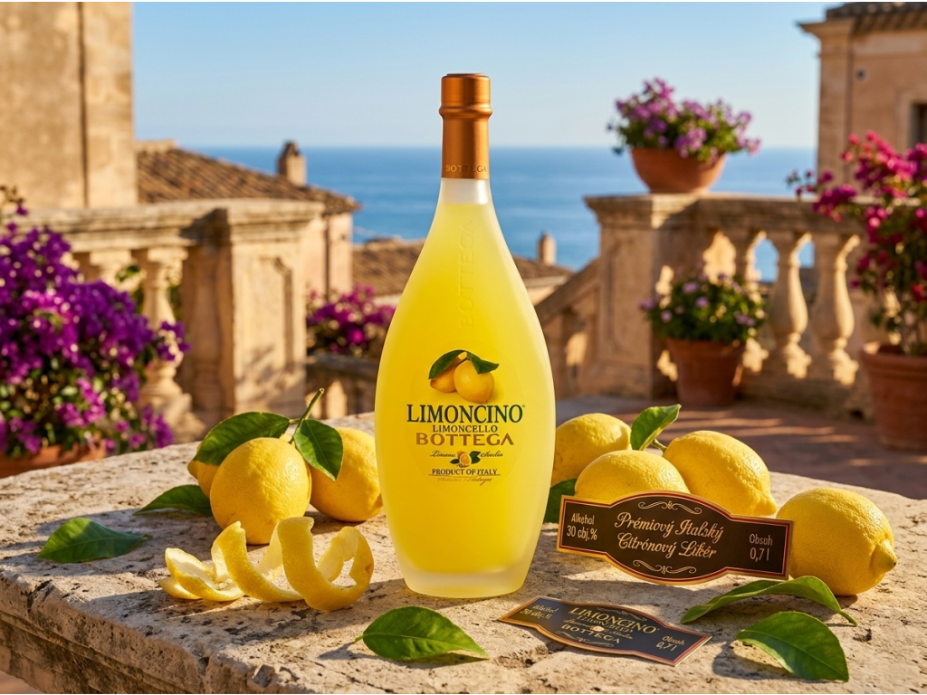 Bottega Limoncino citronový likér 30%, 0,7 l - italské citrony