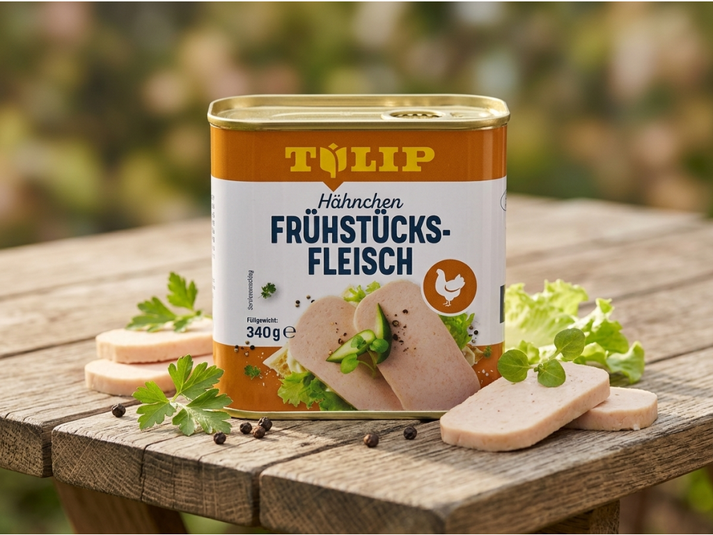Tulip snídaňové kuřecí maso lunchmeat 340 g - kuchyňská scéna