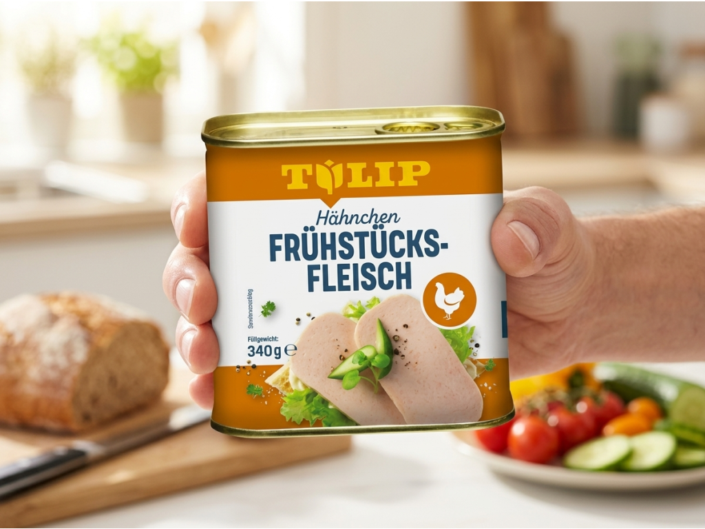 Tulip snídaňové kuřecí maso lunchmeat 340 g - balení v ruce
