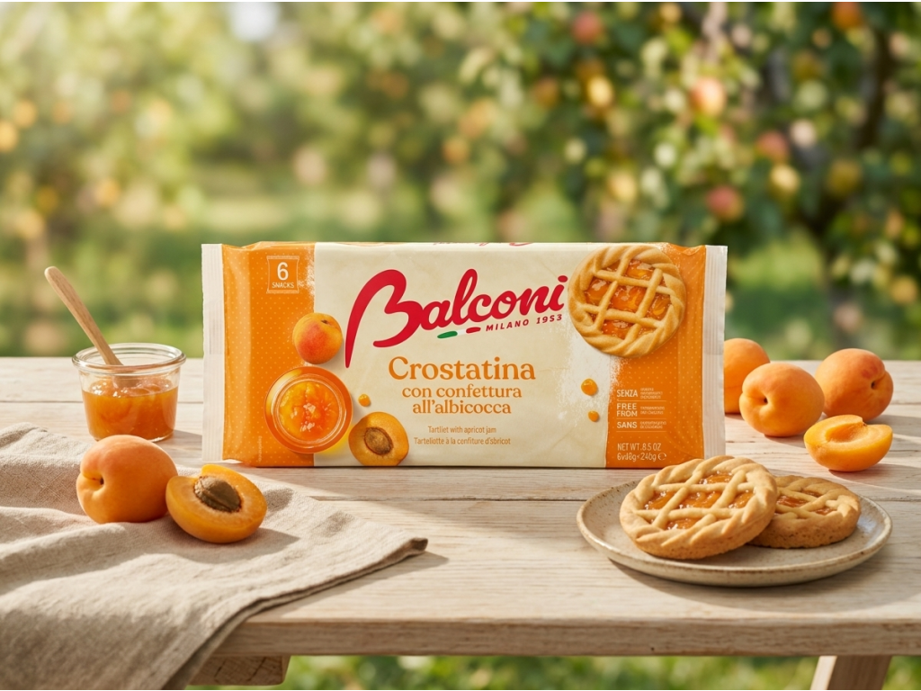 Balconi meruňkové tartaletky v přírodním prostředí