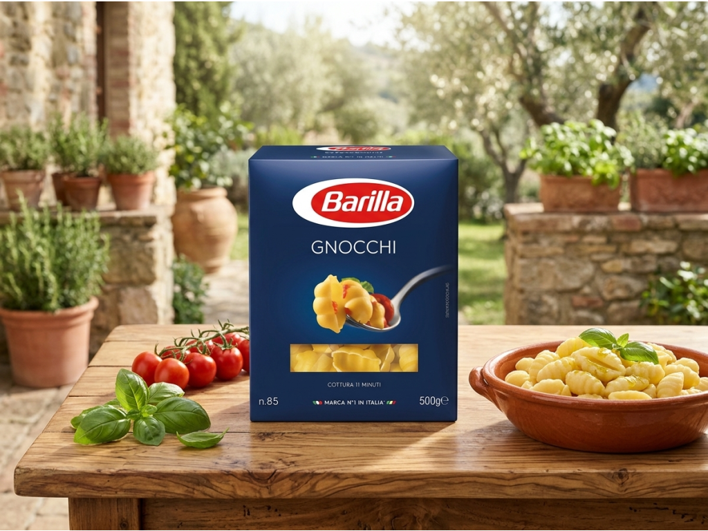 Barilla Gnocchi těstoviny 500 g v kuchyni