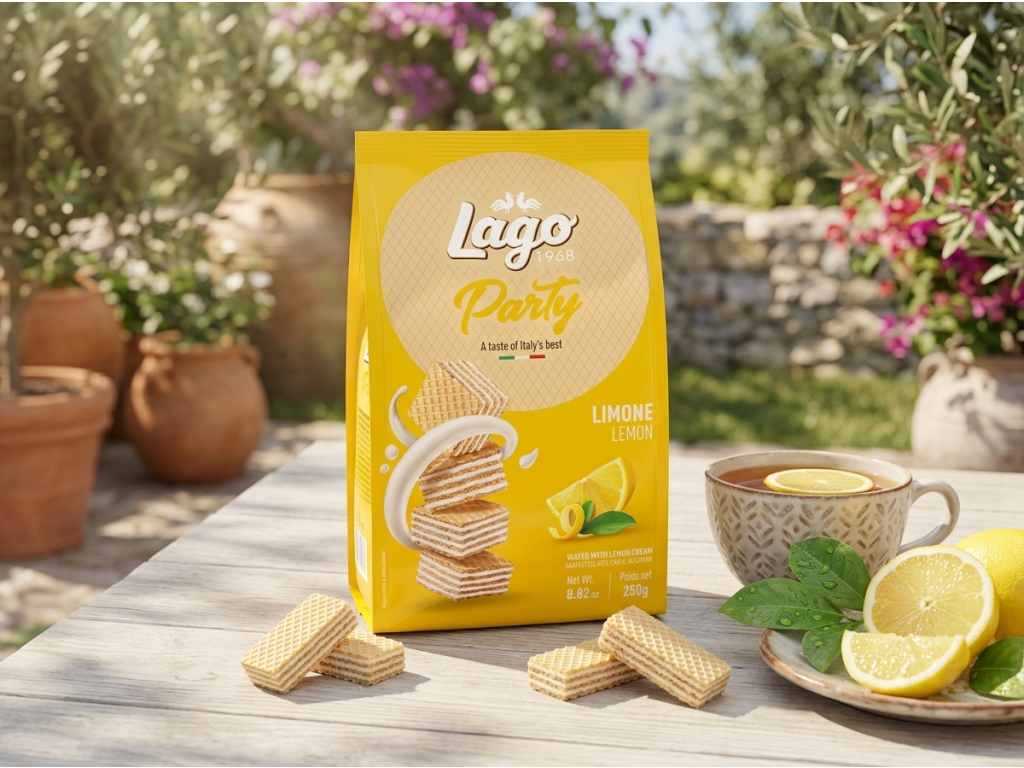 Gastone Lago Party citronové oplatky - citronová scéna