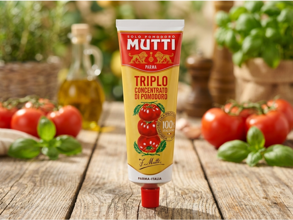Mutti trojitý rajčatový koncentrát v tubě 280 g - italské suroviny
