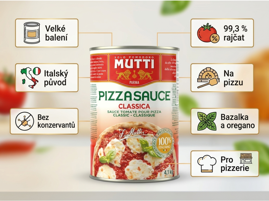 Mutti Classica 4,1 kg - infografika výhod