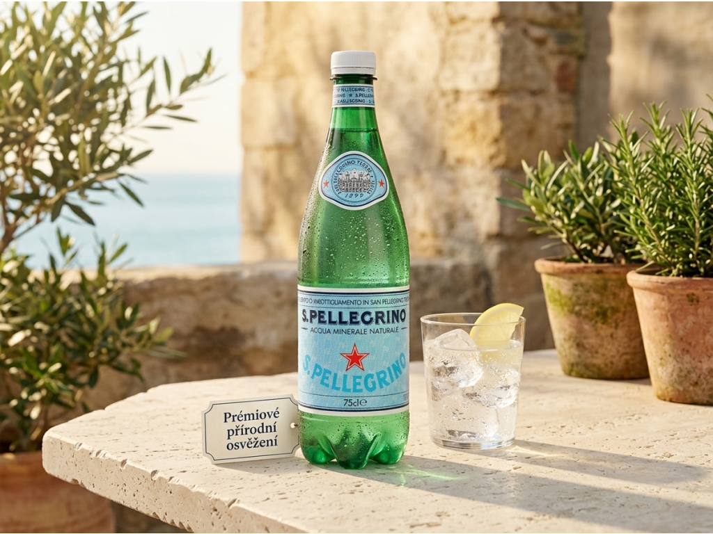 Sanpellegrino perlivá minerální voda 0,75 l - osvěžení
