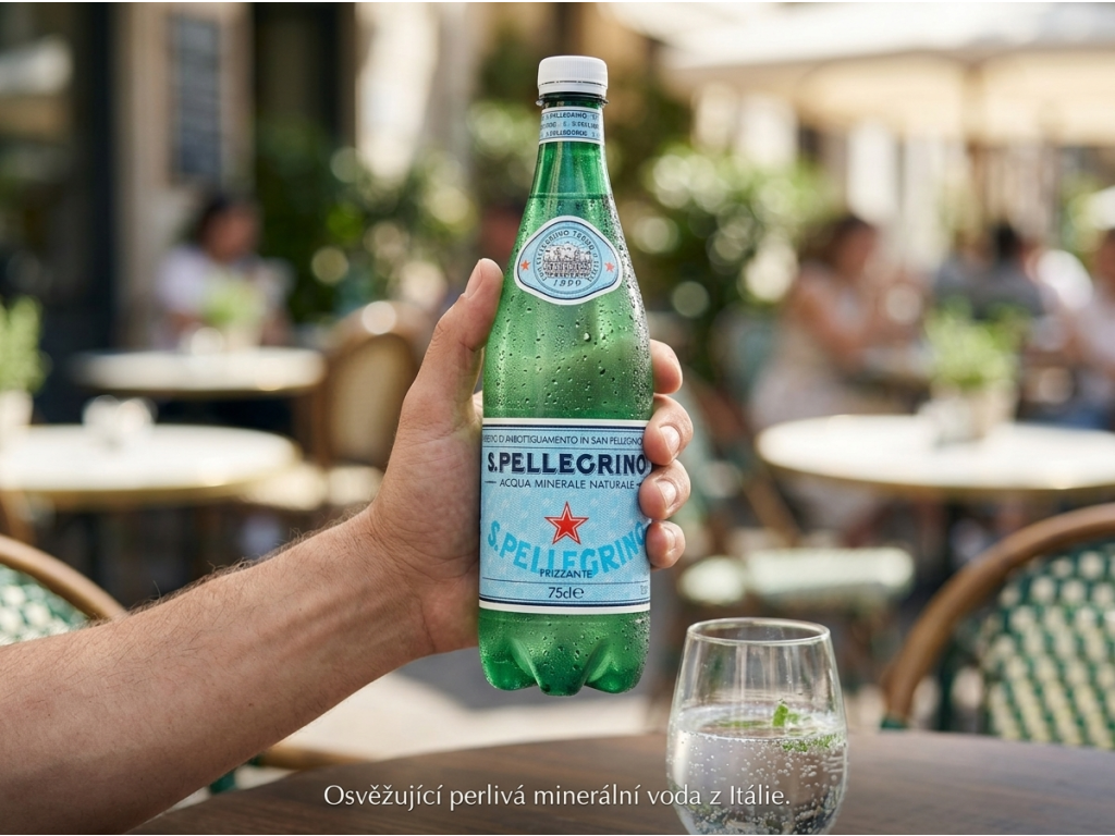 Sanpellegrino perlivá minerální voda 0,75 l - PET lahev do ruky