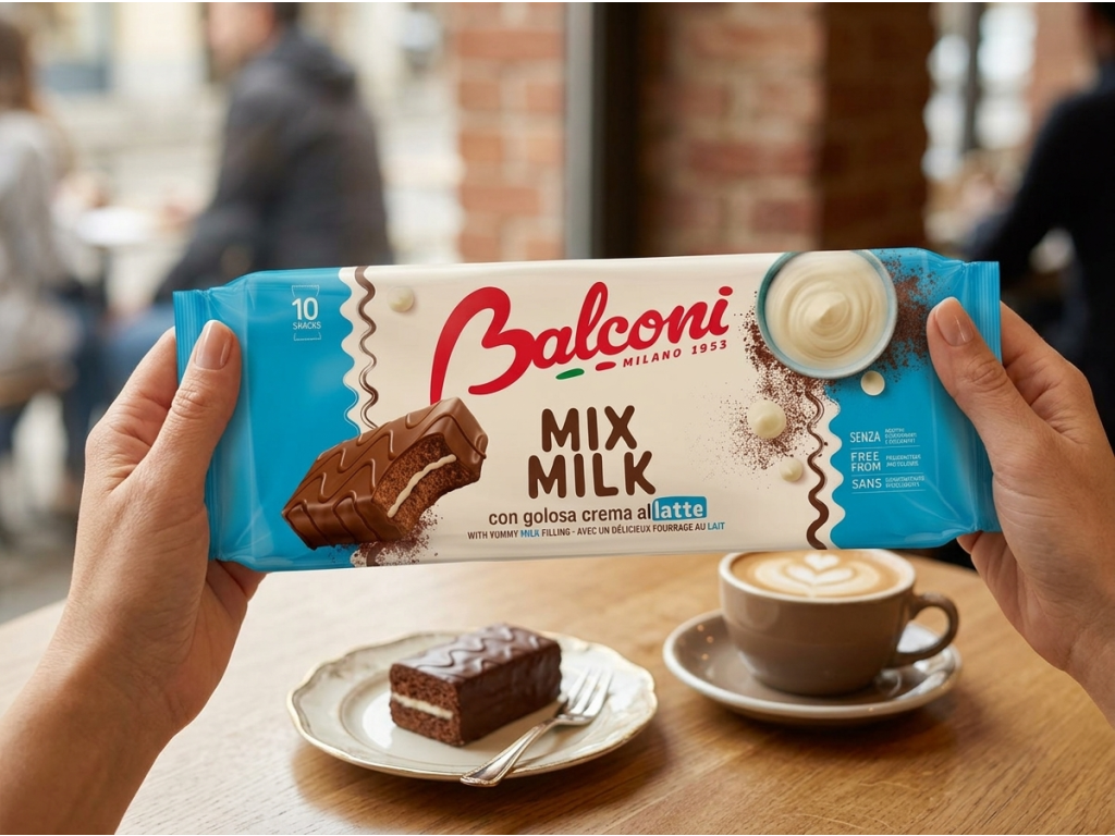Balconi Mix Milk mléčné řezy s čokoládovou polevou 10 ks, 350 g - baleni v ruce