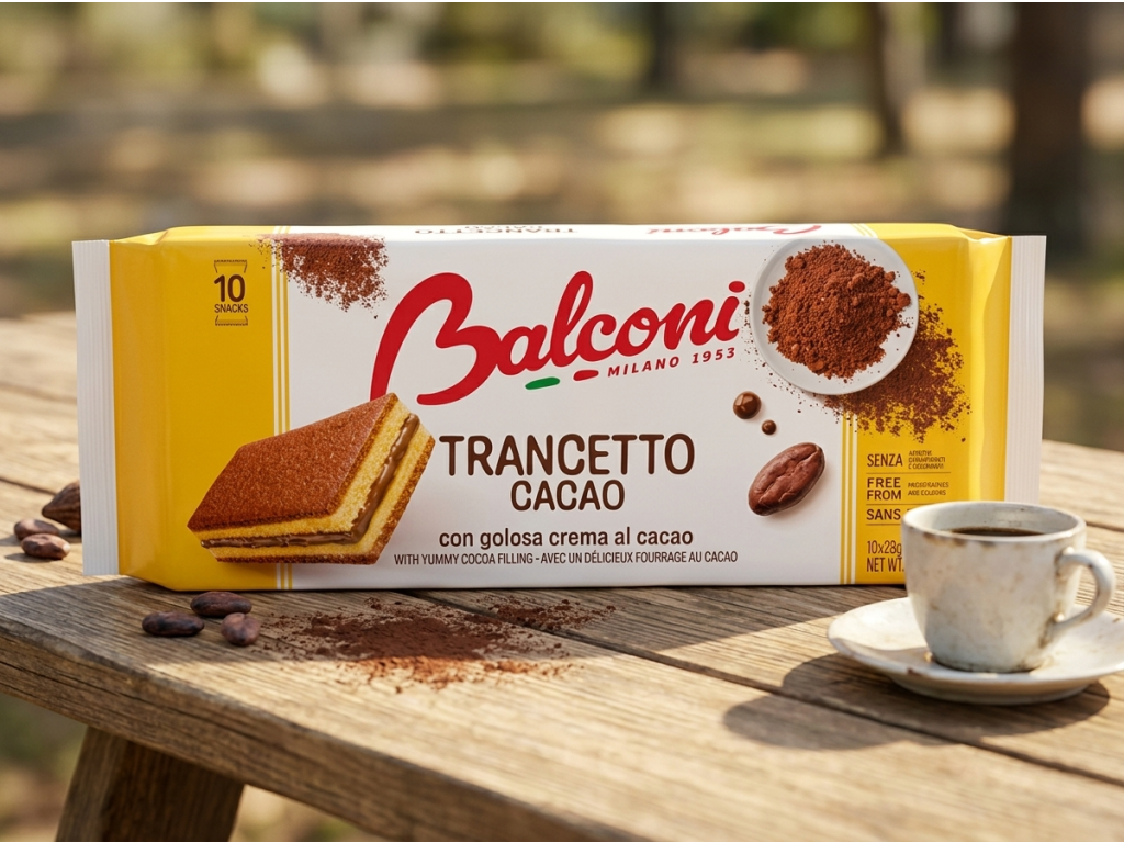 Balconi Trancetto Cacao kakaov&eacute; pi&scaron;kotov&eacute; &rcaron;ezy 10 ks, 280 g - serv&iacute;rov&aacute;n&iacute;