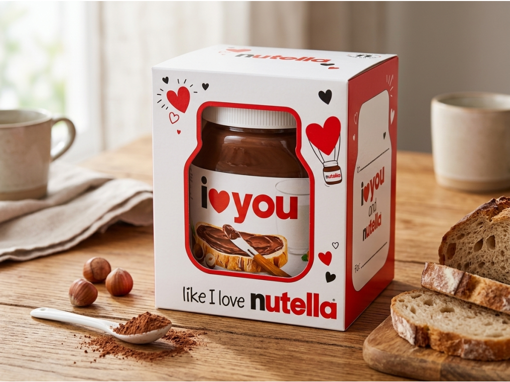 Ferrero Nutella dárkové balení 350 g - snídaňová scéna